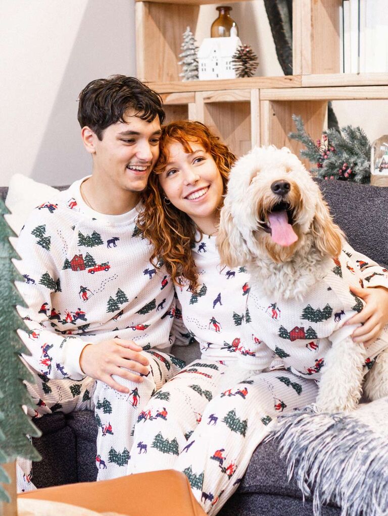 QWZNDZGR Winter Pajamas For Couples High-quality Light Luxury