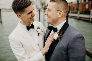 Grooms at Detroit Yacht Club Wrdding