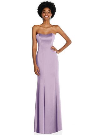 Dessy Group Strapless Princess Line Lux Charmeuse Mermaid Gown - 6859 Sweetheart Bridesmaid Dress