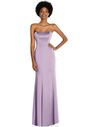 Dessy Group Strapless Princess Line Lux Charmeuse Mermaid Gown - 6859 Sweetheart Bridesmaid Dress - thumbnail - 1