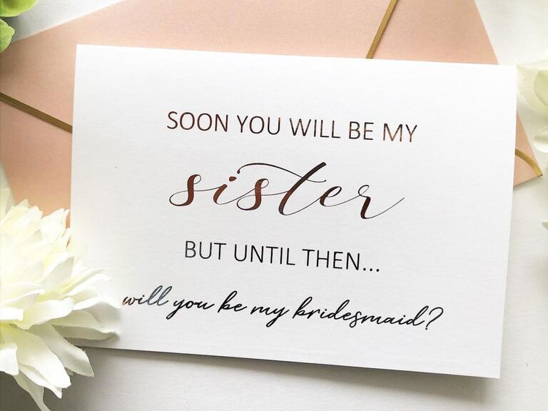 Funny Bridesmaid Proposal Quotes The 35 Best "Will You Be My Bridesmaid?" Cards