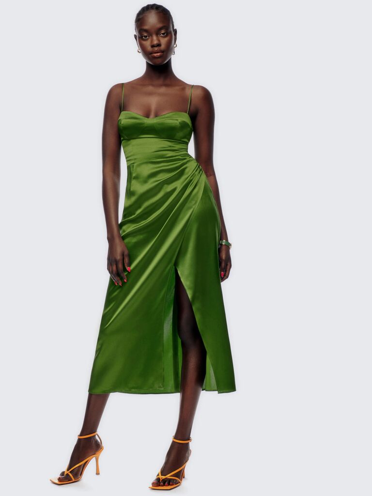 green guest wedding dresses