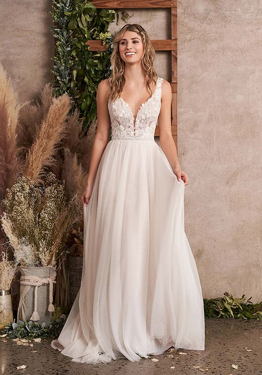 Lillian West 66213 A-Line Wedding Dress - 4