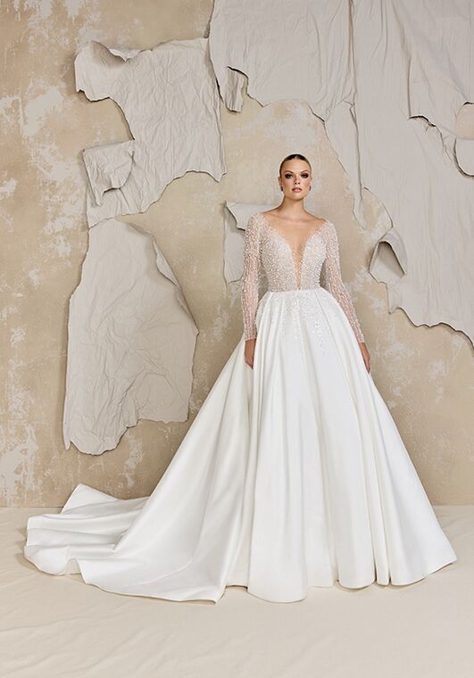 Justin Alexander Signature Brooks Ball Gown Wedding Dress - 4