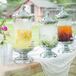 Iced drinks helped guests stay cool on the warm summer day.