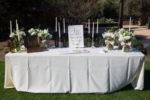 Guest-Book Table With Sign