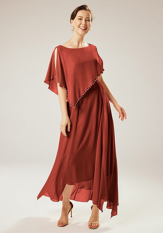 AW Bridal AW Orla Dress Red Mother Of The Bride Dress - 4