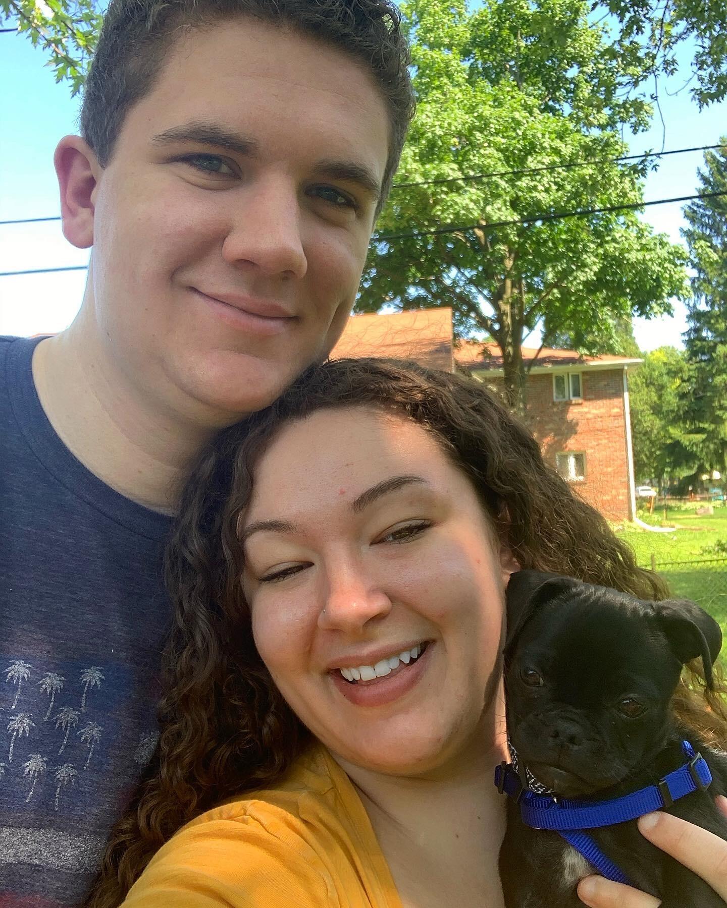 Denis joins the family! Andrew and Kaitlyn adopt a sweet, handsome chihuahua/pug mix (a chug). It's hard to believe he'll be seven (7) years old on wedding day!