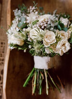Winter Bouquet With Hydrangeas and Succulents