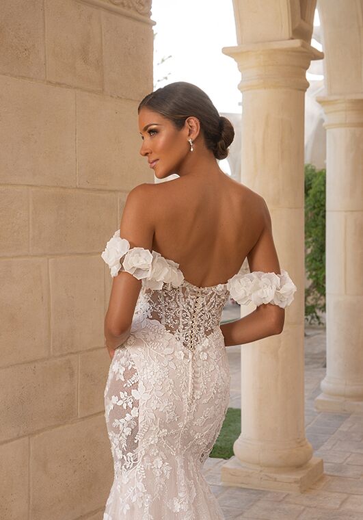KITTY CHEN DIXIE, H2533 Fit-and-Flare Wedding Dress - 3