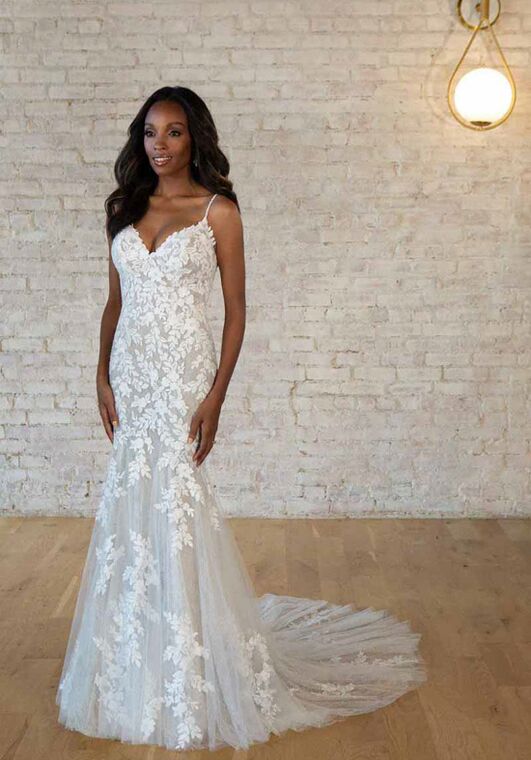 Stella York 7650 Fit-and-Flare Wedding Dress - 7