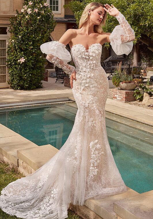Ladivine CDS431W Mermaid and Trumpet Wedding Dress - 4