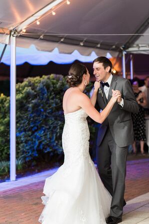 Charcoal Gray Suit and Black Bow Tie
