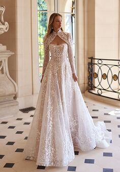 Moonlight Couture H1605 A-Line Wedding Dress