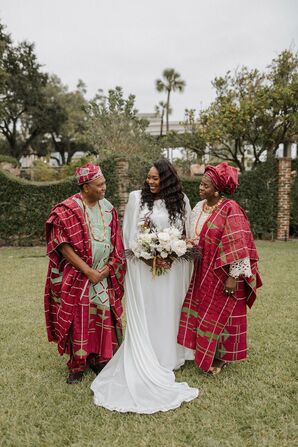 Traditional Nigerian Wedding Attire at The Cummer Museum of Art & Gardens in Jacksonville, Florida