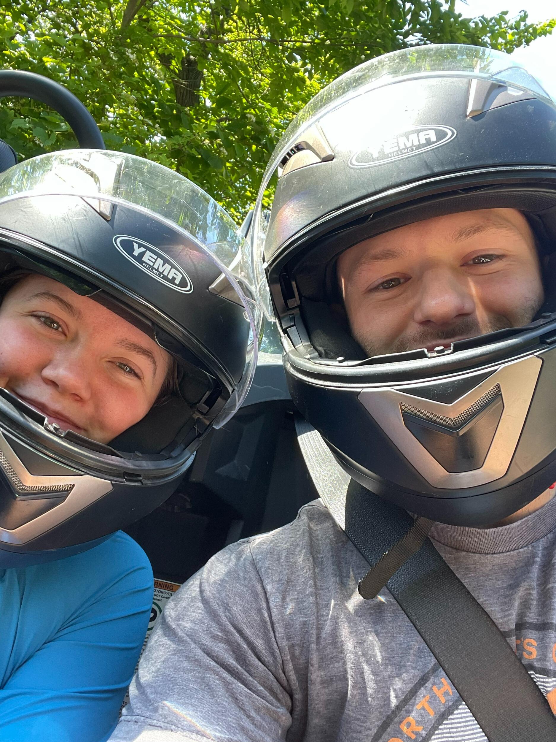 Taking on the streets in a slingshot!