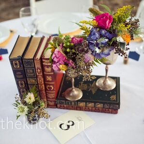 Vintage Book Centerpieces