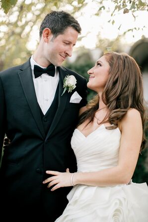 Bride and Groom at Their Aldie Mansion Wedding