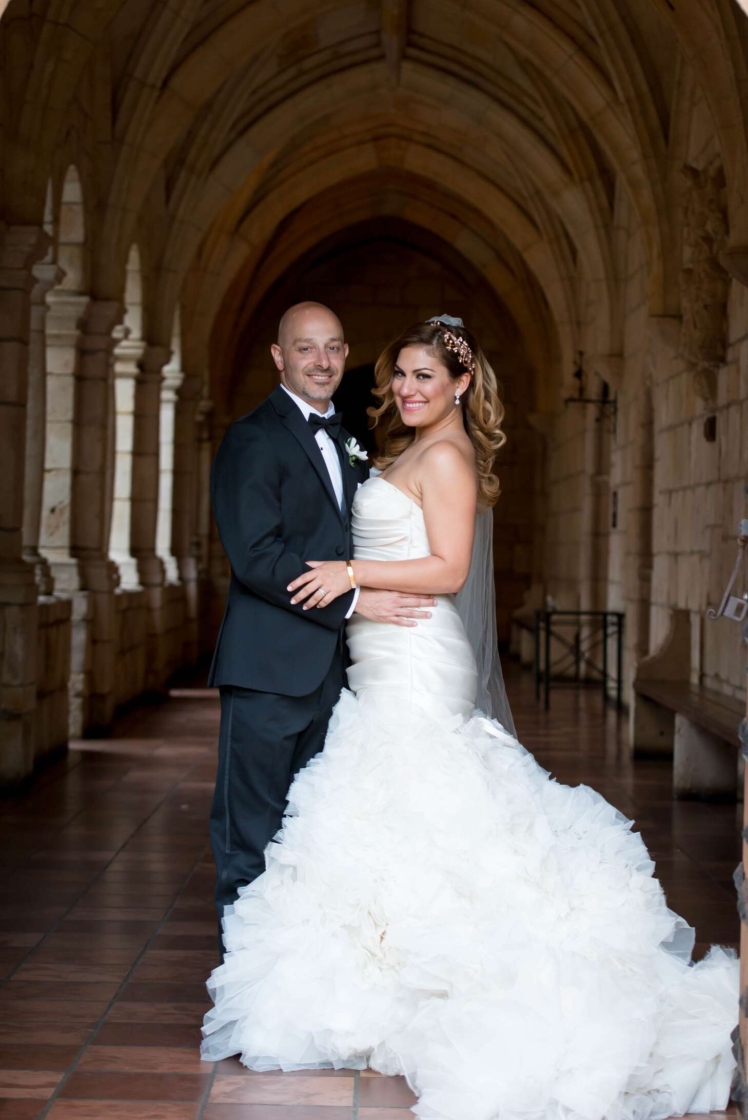 An Elegant, Glamorous Wedding at Ancient Spanish Monastery in Miami, Florida