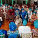 Groom's Family and Leader Kneeling Before Bride's Family at Traditional Yoruba Engagement Ceremony