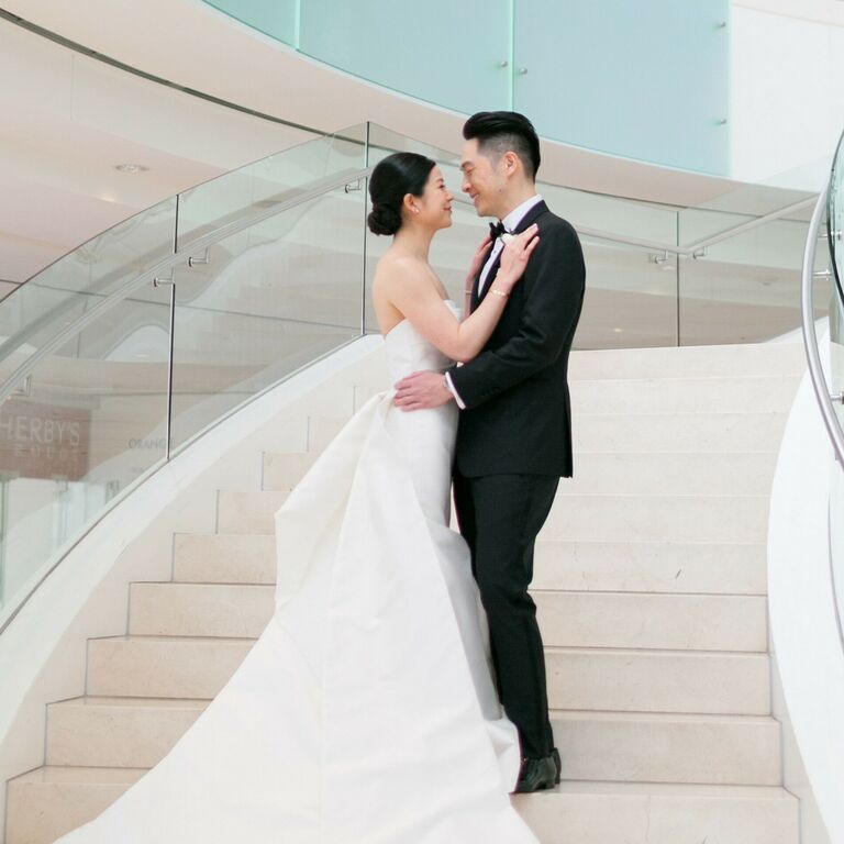 men's wedding haircut long Pompadour