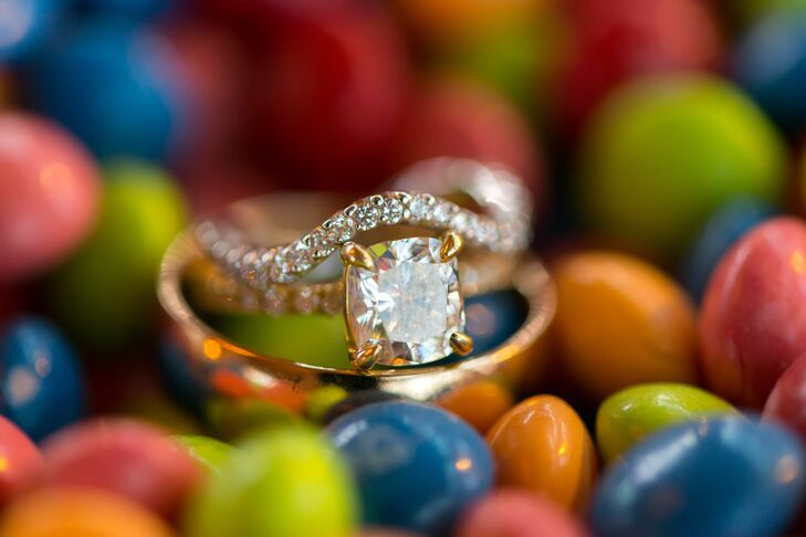 Cushion-Cut Diamond Gold Engagement Ring