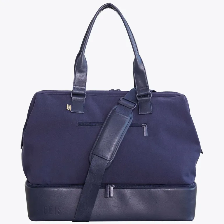 Navy Beis Weekender Travel Bag luxury gift for wife