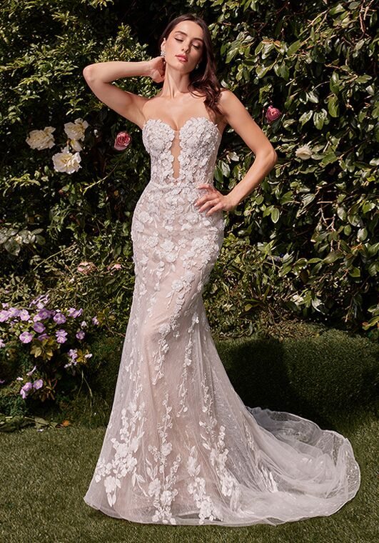 Ladivine CD793W Mermaid and Trumpet Wedding Dress - 3