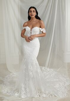 Justin Alexander Elissa Fit-and-Flare Wedding Dress