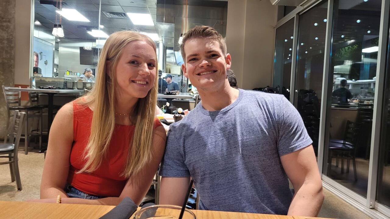 Our first double date, and our first picture together! Shout out Dirk and Morgan! :)