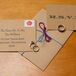Brown Paper Bag Card Stock Wedding Invitations