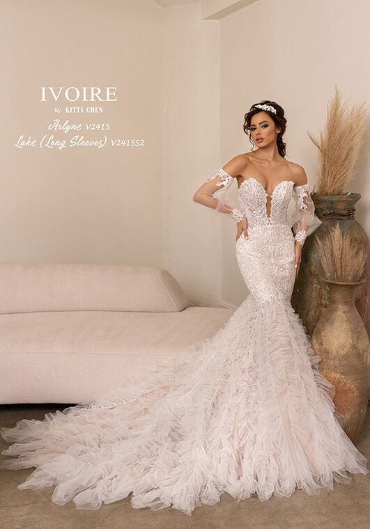 IVOIRE by KITTY CHEN ARLYNE, V2415 Trumpet Wedding Dress - 4