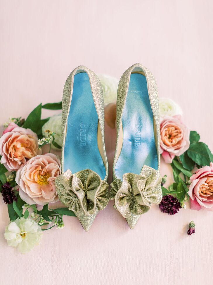 Green Wedding Shoes as Bride's Something Blue