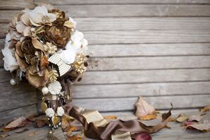 Vintage Brooch Bridal Bouquet