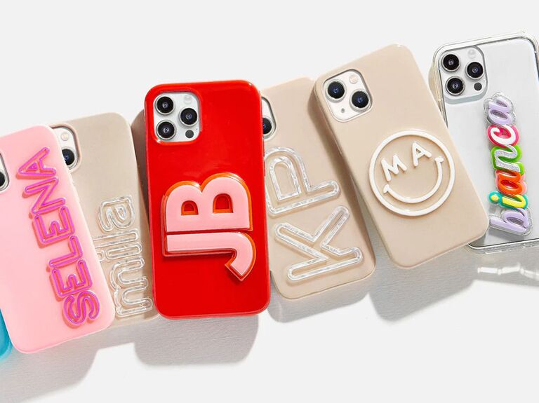 BaubleBar custom phone case with name or monogram gift for wife