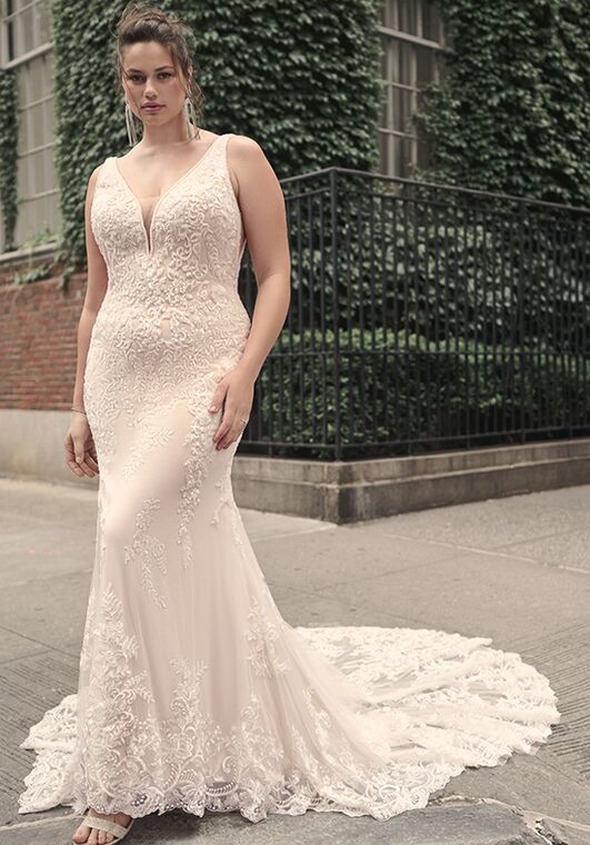 Maggie Sottero ESTELLA Sheath Wedding Dress - 6