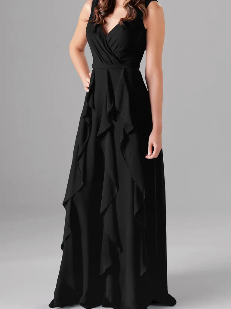 Maxi dress with ruffles