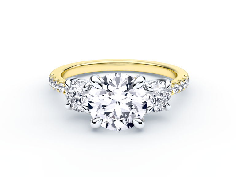 lab grown diamond engagement ring