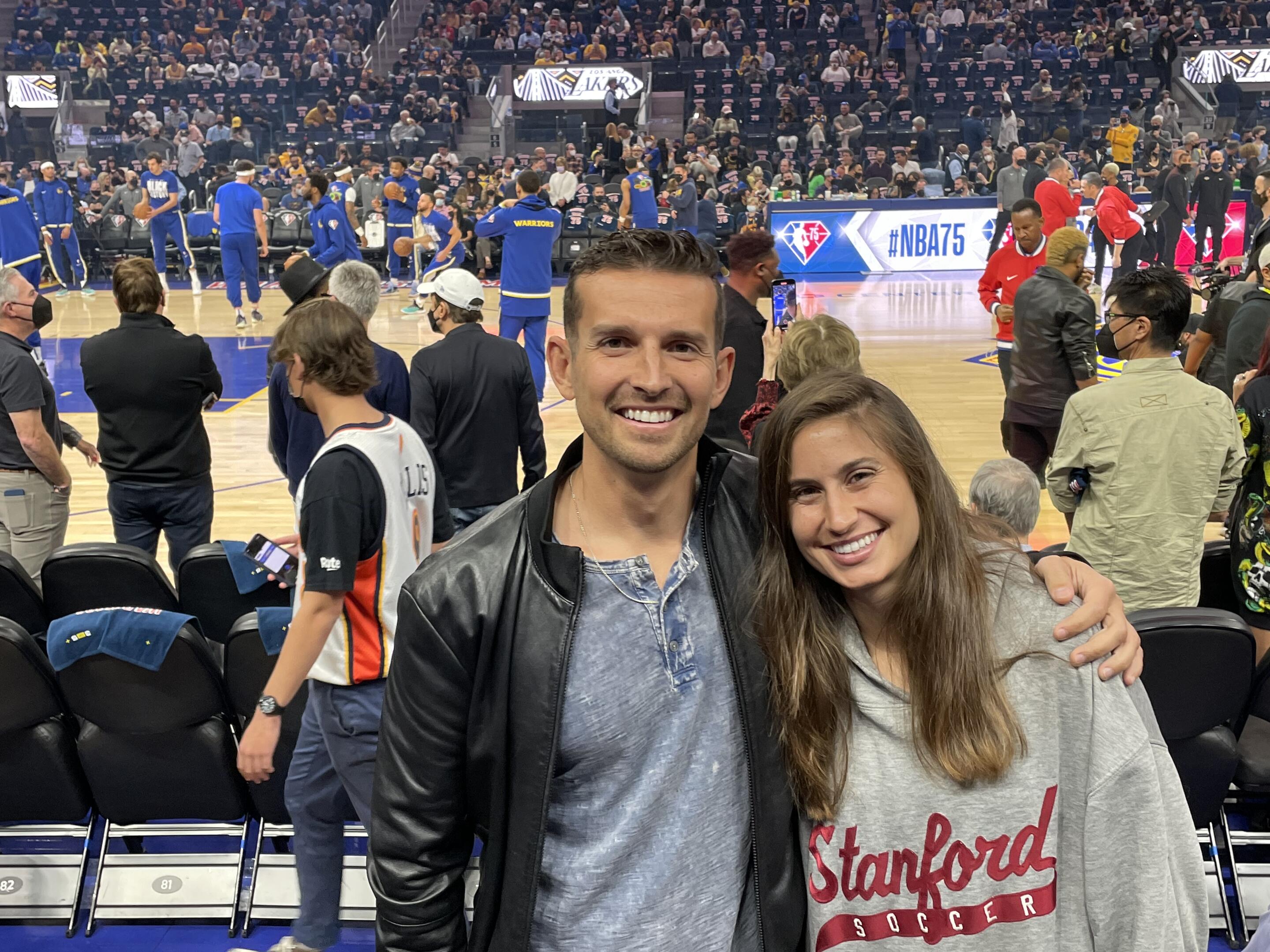First Warriors game!

(In case you were wondering, they beat the Lakers 117-115)