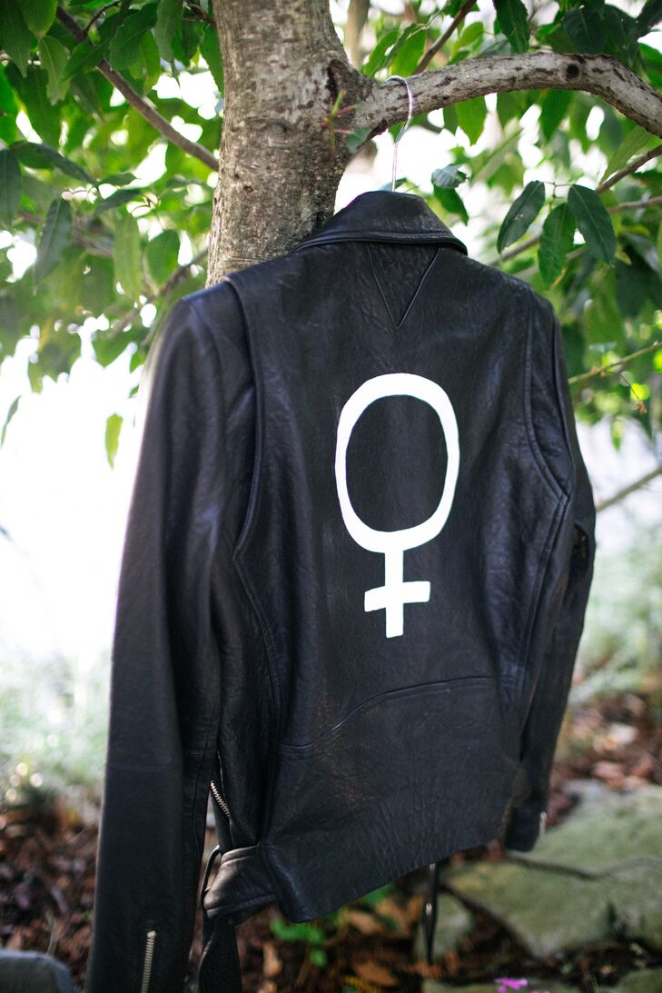 Venus Symbol Leather Jacket