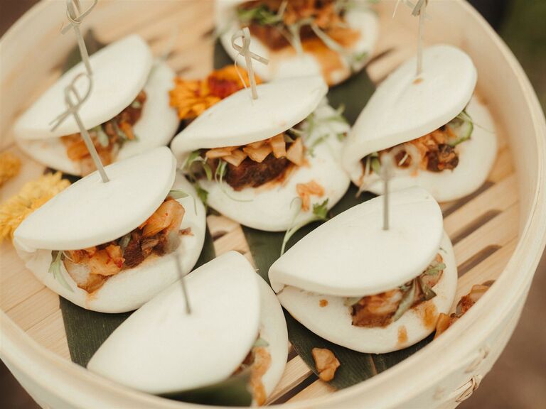 wedding food stations bao buns