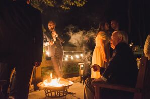 Outdoor Fire Pit Reception Lounge