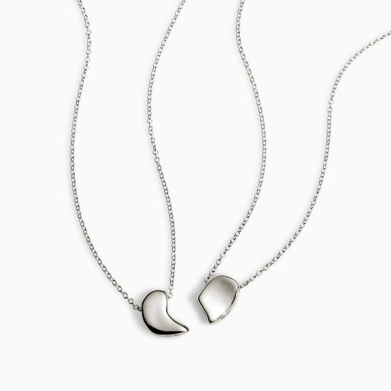 Modern customized matching couples pendant necklaces