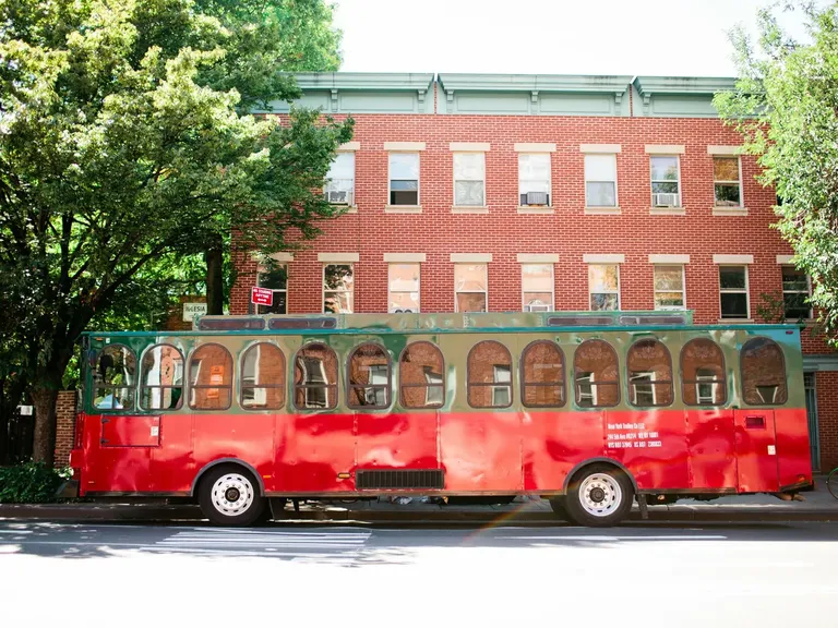 Vintage Trolley Wedding Guest Transportation Idea