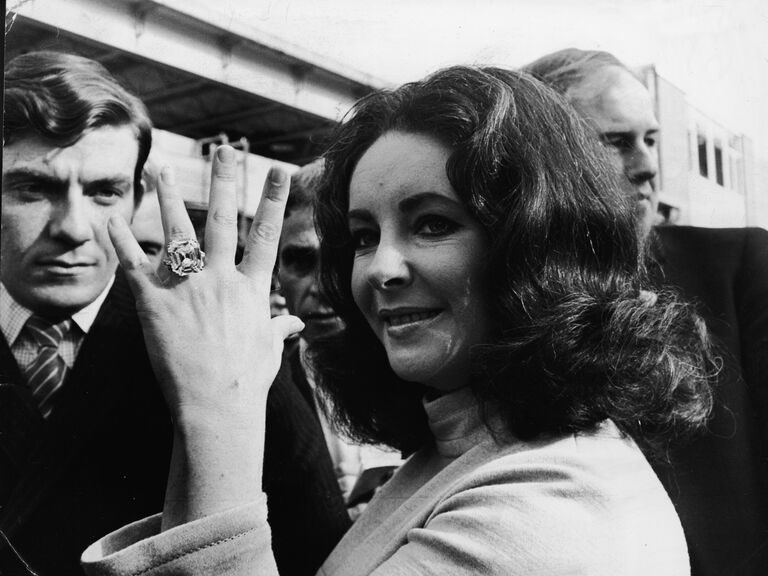 Elizabeth Taylor's engagement ring, most expensive celebrity rings. 
