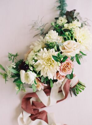 Bouquet of Roses, Scabiosa and Dahlias