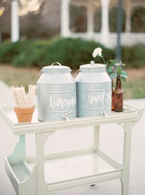 Vintage Metal Pail Drink Dispensers