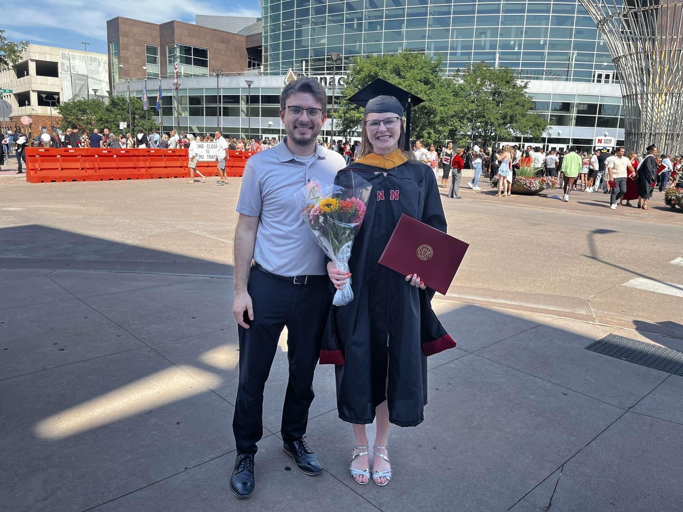 Hailey graduated with her master's degree in speech-language pathology.