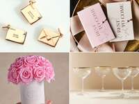 A variety of fun engagement gifts.