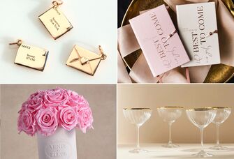A variety of fun engagement gifts.